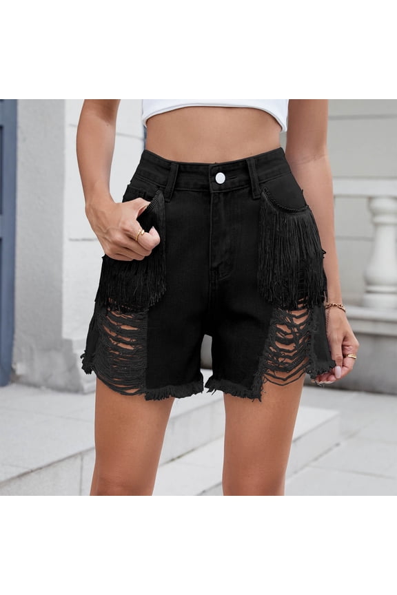 Women's Jorts Baggy Jean Shorts Casual High Waist Straight Leg Long Denim Shorts Streetwear Dress Shorts for Women Silk Pajamas for Women Shorts Set Steel Women's Shorts plus Size Pockets Pajamas for