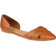 thumbnail image 1 of Women's Journee Collection Brandee Flat Tan Faux Leather 7.5 M, 1 of 6