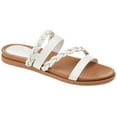 thumbnail image 1 of Journee Womens Colette Slide Flat Sandals, Widths Available, 1 of 10