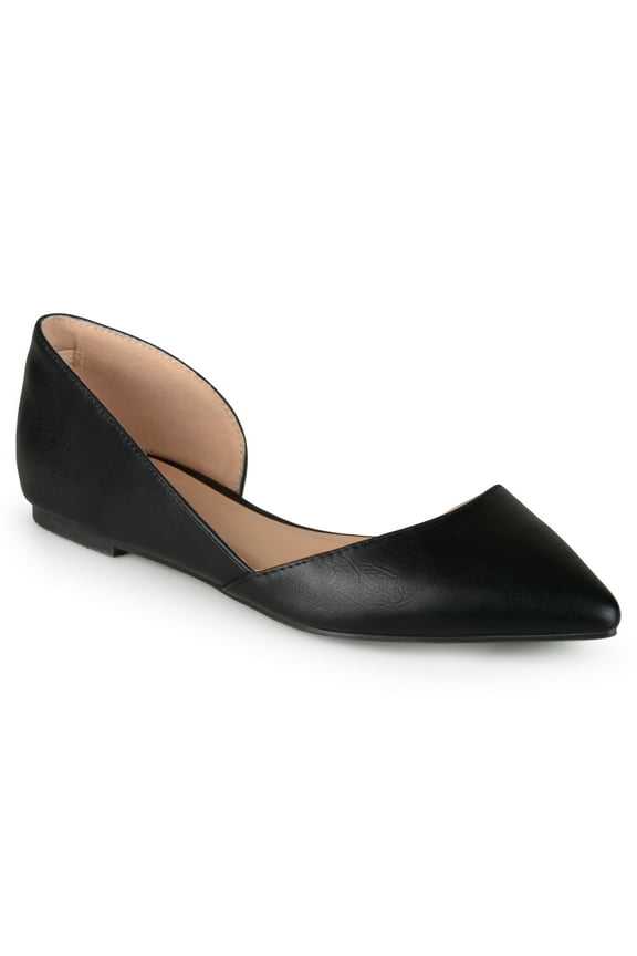 Womens Cortni Slip On Pointed Toe D'Orsay Flats, Widths Available
