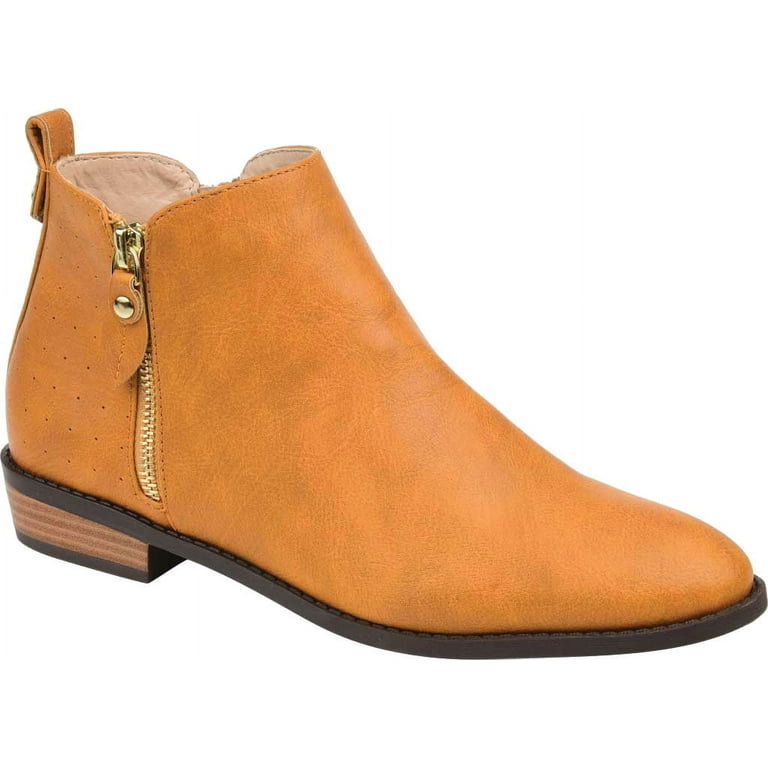 Mustard yellow leather boots best sale