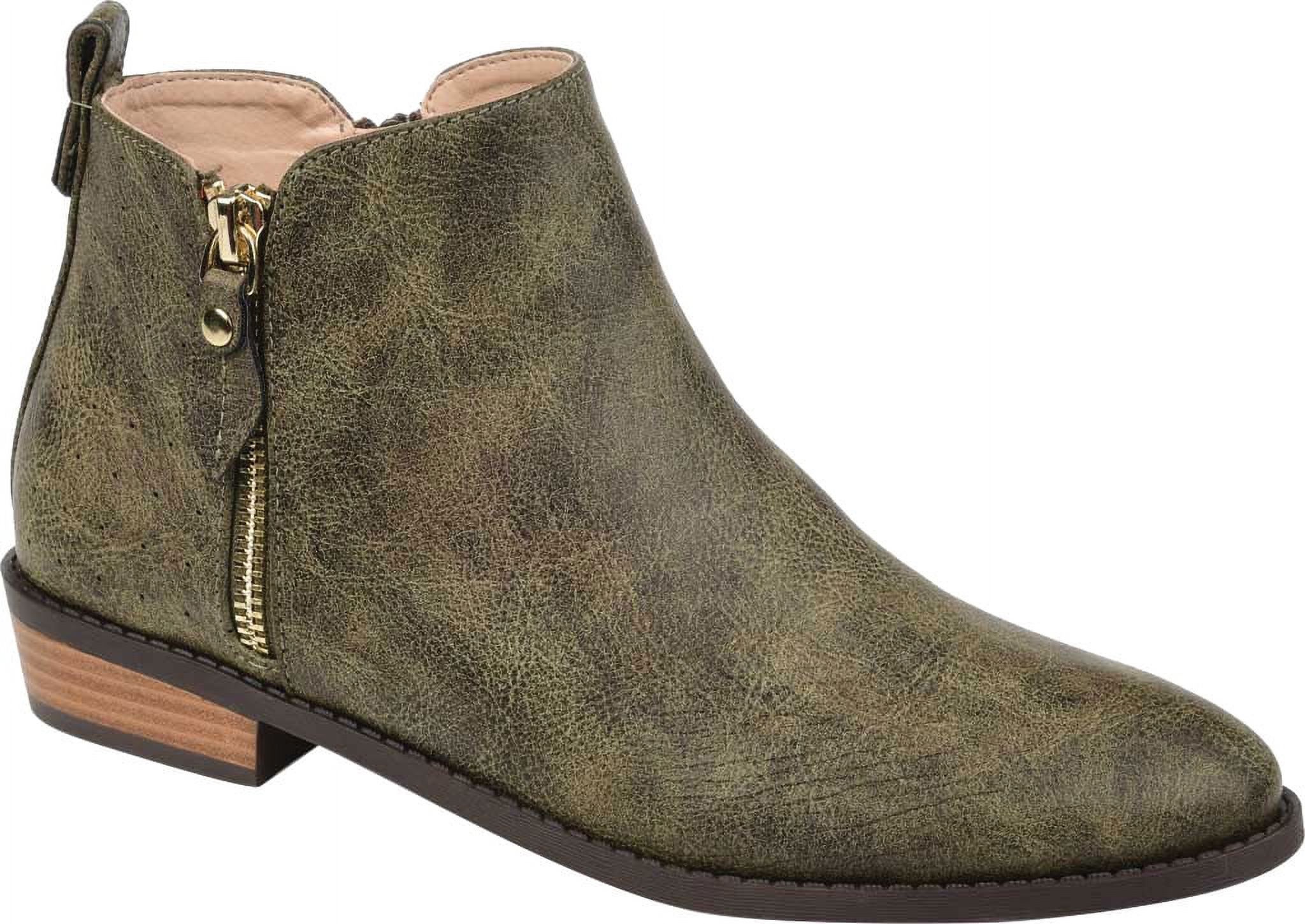 Adora Faux Suede Chunky Heel Ankle Boots