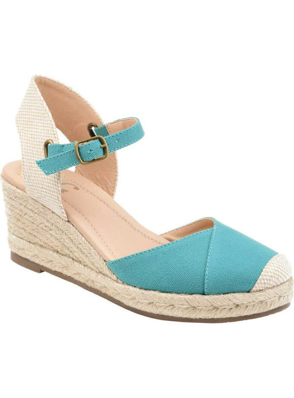Women's Journee Collection Espadrille Wedge Closed Toe Sandals