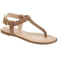 thumbnail image 1 of Journee Womens Genevive Ankle Strap Flat Sandals, 1 of 9
