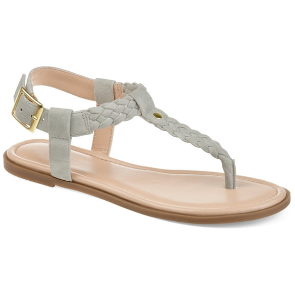 Journee Womens Genevive Ankle Strap Flat Sandals