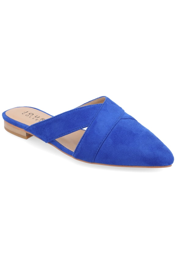 Womens Giada Slip On Almond Toe Mules Flats