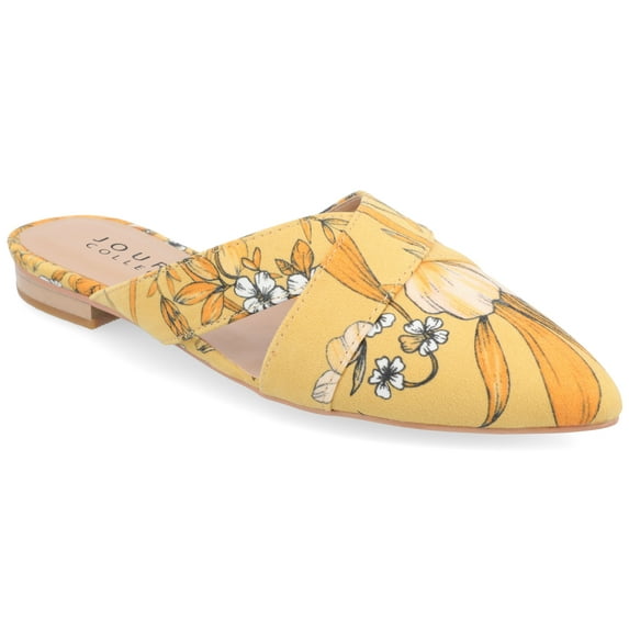 Journee Womens Giada Slip On Almond Toe Mules Flats
