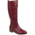 thumbnail image 1 of Journee Womens Ivie Stacked Heel Riding Boots, Calf Widths Available, 1 of 5