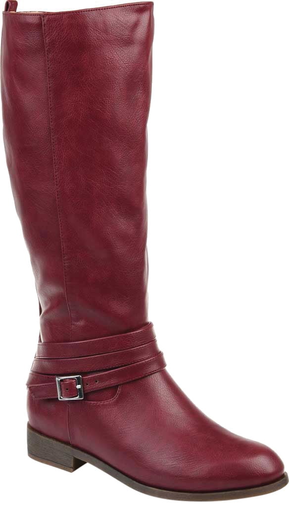 Wine wide calf clearance boots