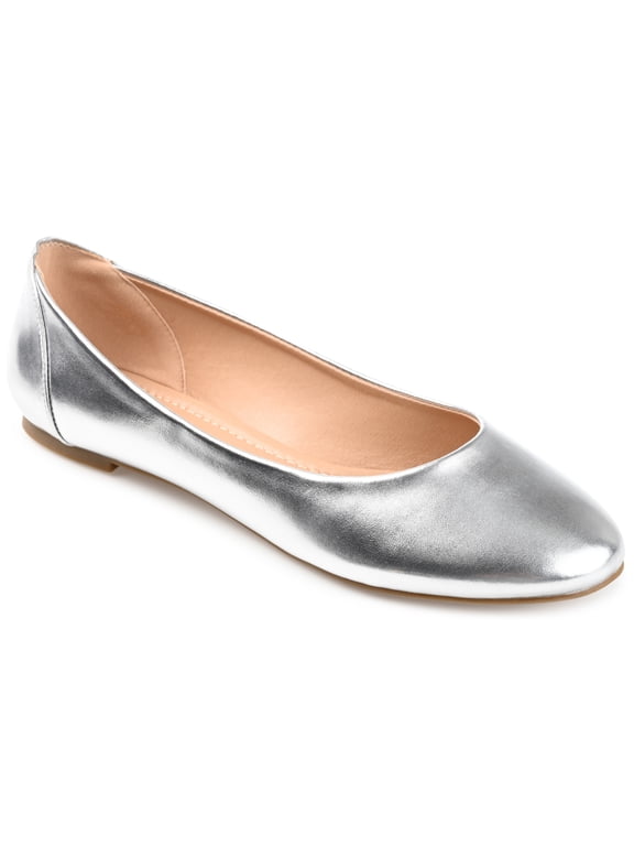 Journee Womens Kavn Comfort Insole Slip On Round Toe Ballet Dress Flats