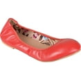 thumbnail image 1 of Women's Journee Collection Lindy2 Ballet Flat Red Faux Leather 7 M, 1 of 5