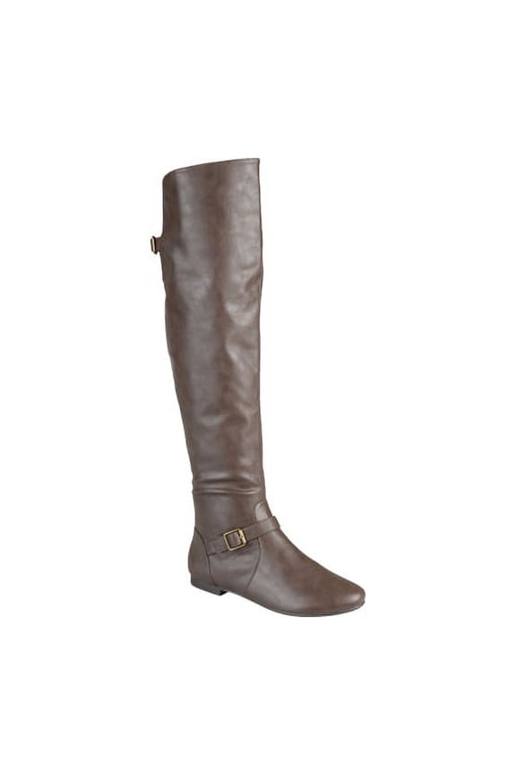 Women's Journee Collection Loft Tall Riding Boot Taupe 8 M