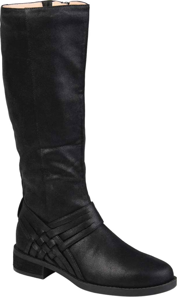 Womens STEVEN Steve Madden Tila Knee High Boots Black Suede