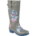 thumbnail image 1 of Women's Journee Collection Mist Mid Calf Rain Boot Grey Rubber 7.5 M, 1 of 5