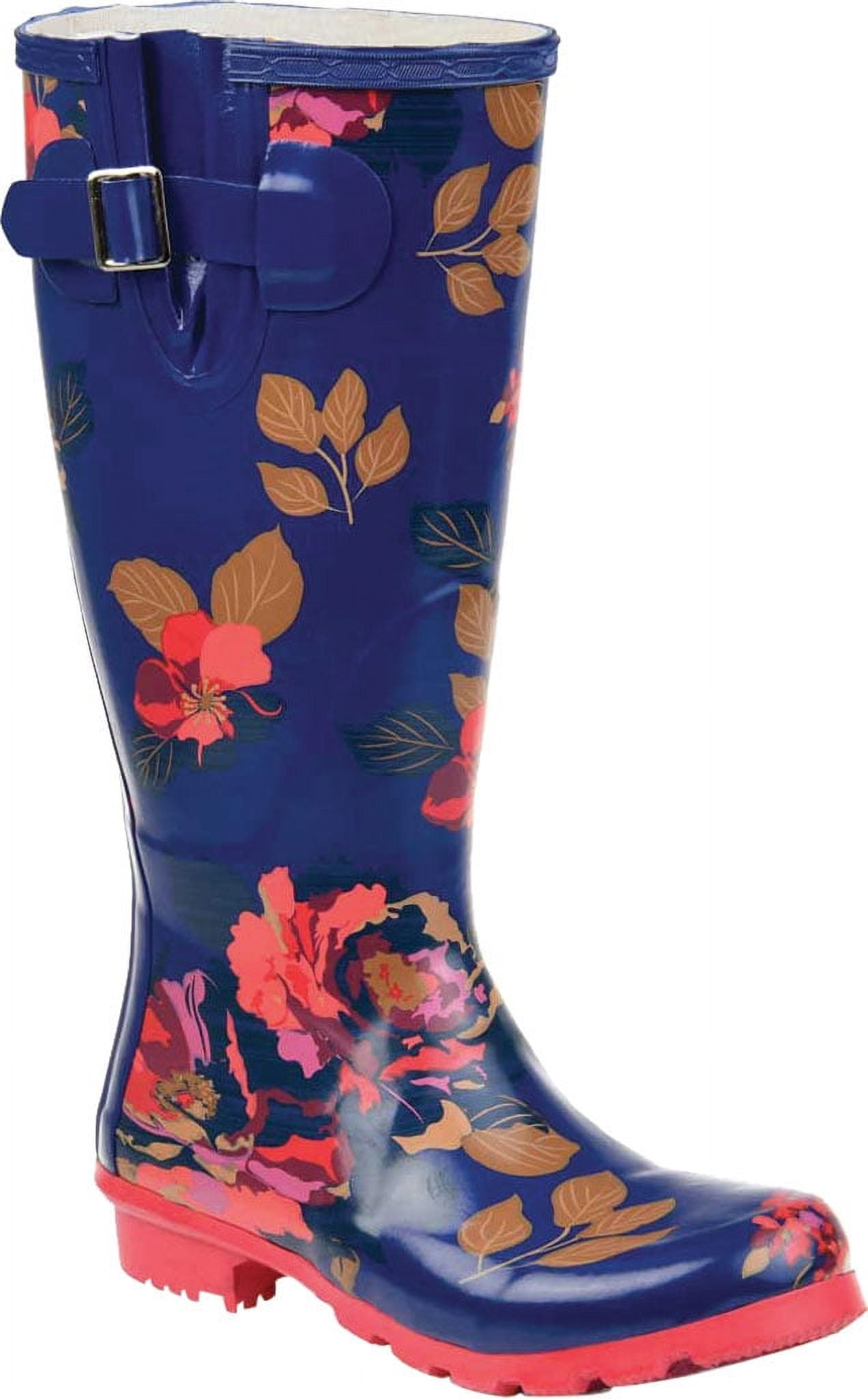 Women's Mid-Calf Waterproof Rain Boots - Non-Slip Sole for Ultimate Grip & Comfort