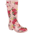 thumbnail image 1 of Women's Journee Collection Mist Mid Calf Rain Boot Pink Rubber 6 M, 1 of 5