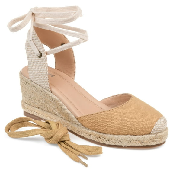 Journee Womens Monte Wedge Heel Espadrille Sandals, Widths Available