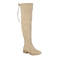 thumbnail image 1 of Women's Journee Collection Mount Wide Calf Over The Knee Boot Taupe Faux Suede 9 M, 1 of 6