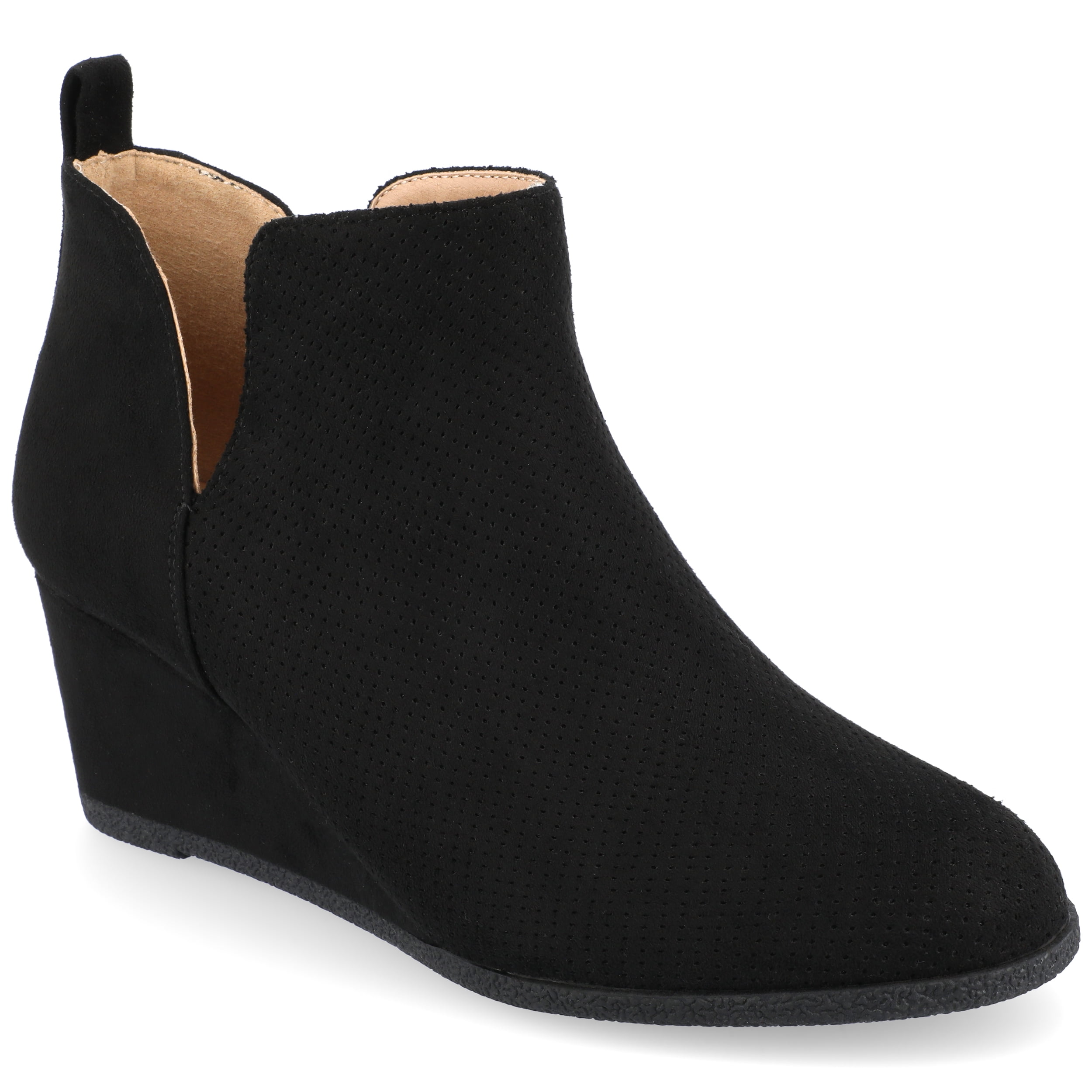 Journee Womens Mylee Pull On Wedge Booties, Widths Available