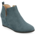 thumbnail image 1 of Journee Womens Mylee Pull On Wedge Booties, Widths Available, 1 of 9