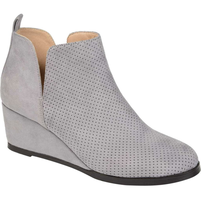 Grey best sale wedge bootie