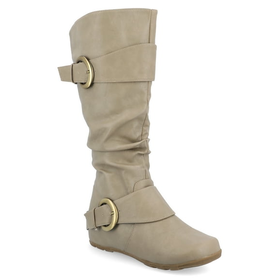 Journee Womens Paris Hidden Wedge Riding Boots