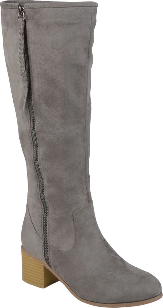 Grey suede riding boots cheap