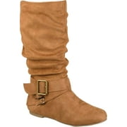 Women's Journee Collection Shelley-6 Mid Calf Slouch Boot Chestnut Faux Suede 8.5 M
