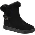 thumbnail image 1 of Women's Journee Collection Sibby Ankle Bootie Black Faux Suede 11 M, 1 of 4