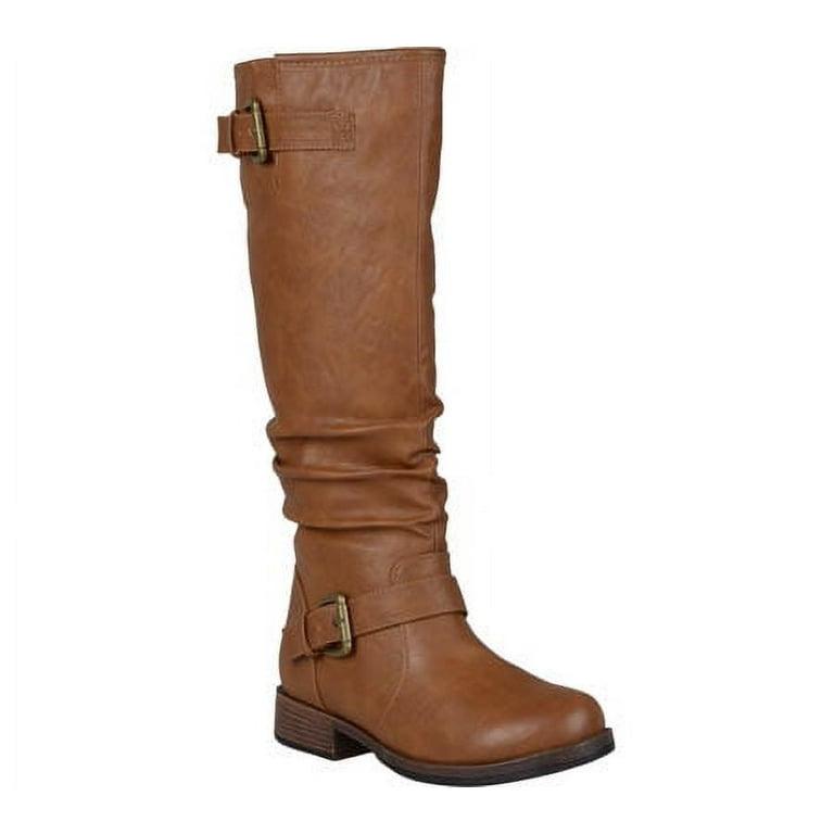 Women's Journee Collection Stormy Wide Calf Tan 9 M 