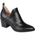 thumbnail image 1 of Women's Journee Collection Terri Ankle Bootie Black Faux Leather 6 M, 1 of 4