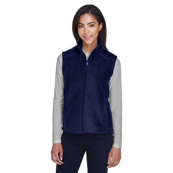 CORE365 78191 Women's Journey Fleece Vest-Classic Navy-M