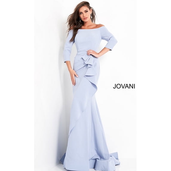 Women's Jovani Mother of the Bride Long Formal Dress 00446 Teal Size 4