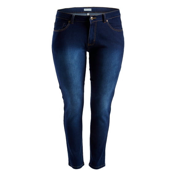 Women's Jower Power Medium Blue Pocket Straight Leg Jeans