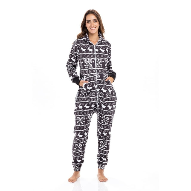 Women's Jumpsuit Unisex Sleepwear Ladies One Piece Non Footed Pajamas