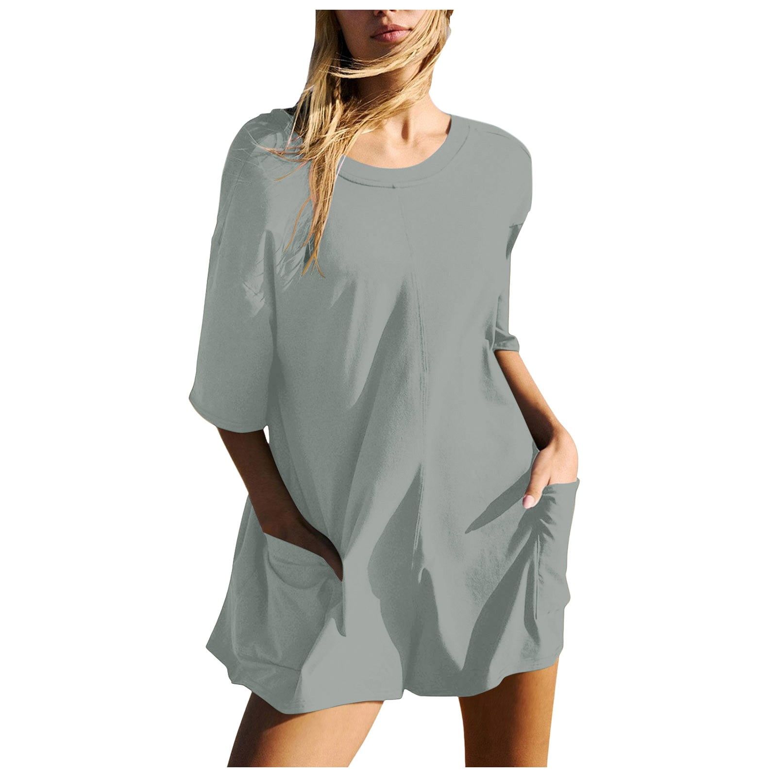 Women's Jumpsuit Women Gradient Print Short Sleeve Jumpsuit Short Loose
