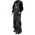 thumbnail image 1 of Women's Jumpsuits Ladies Retro Street Style Leopard Print Pocket Leisure Loose Fit Wide Leg Overalls Womens Romper Coffee L, 1 of 7