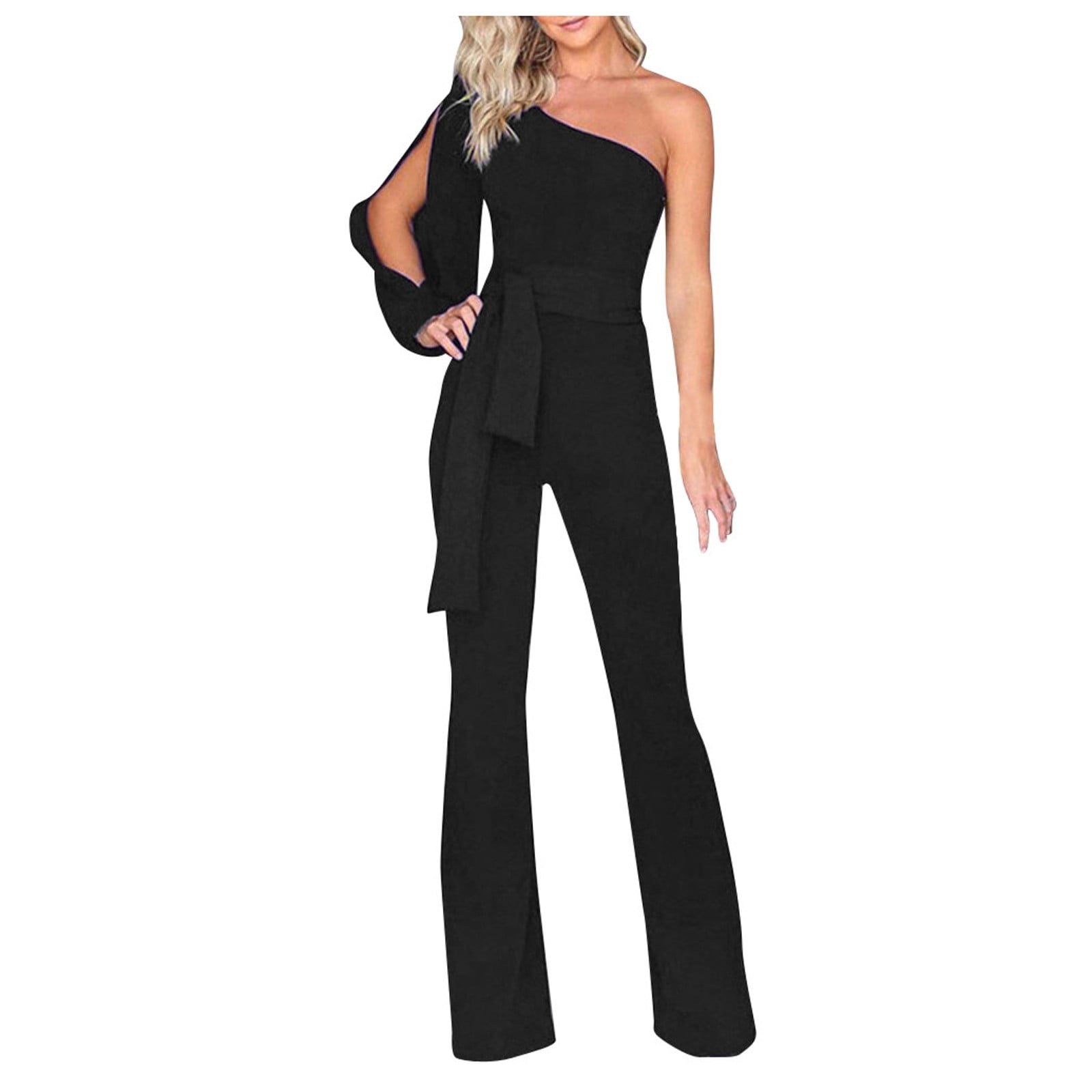 Two piece jumpsuit black sales