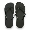 Women's Juncture Basic Rubber FlipFlops Black [Size M 7/8]