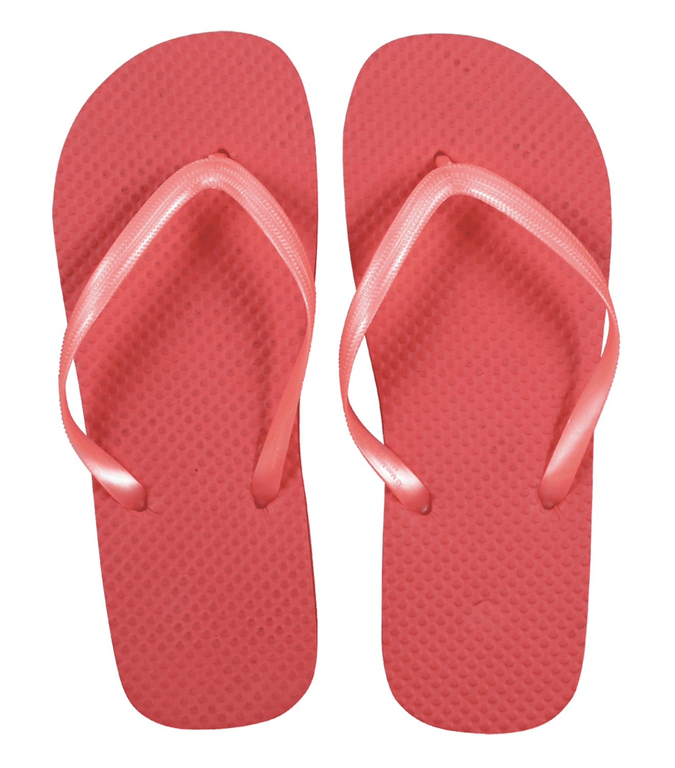 Women's Juncture Basic Rubber FlipFlops Coral / Dark Pink [Size S 5/