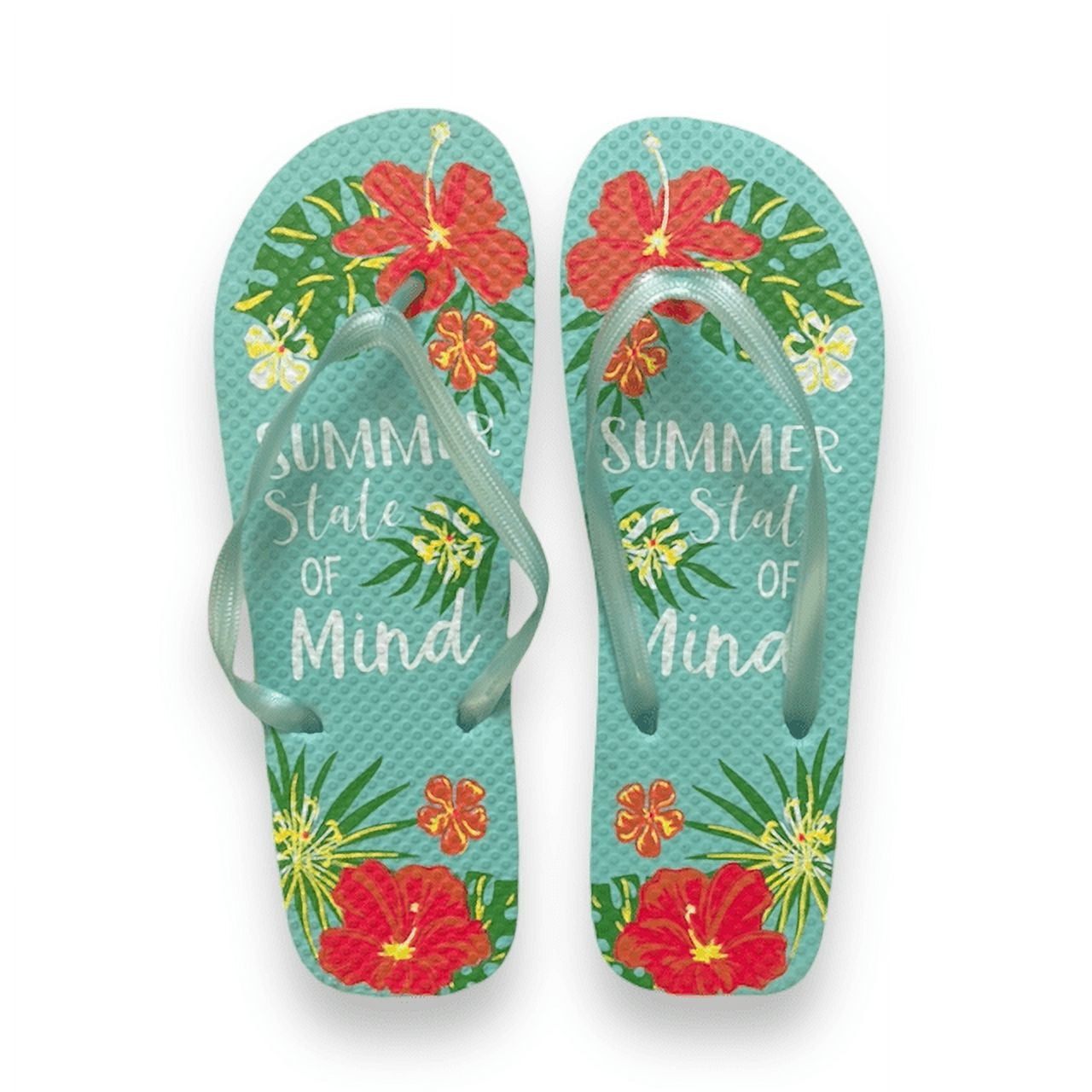 Women's Juncture "State of Mind" Rubber FlipFlops Green [Size XL 11/