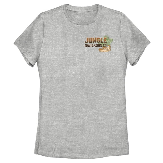 Women's Jungle Cruise Navigation Co. Logo Graphic Tee Athletic Heather Medium