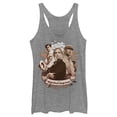 thumbnail image 1 of Women's Jungle Cruise Retro Cast Photo  Racerback Tank Top Gray Heather X Large, 1 of 4