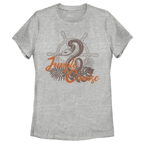 Women's Jungle Cruise Snake Logo Graphic Tee Athletic Heather 2X Large