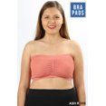 thumbnail image 1 of Women's & Juniors Basic 7" Seamless Padded Tube Top Bra Bandeau, 1 of 2