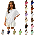 thumbnail image 1 of Women's Juniors' Short Sleeve Stretch Pique Polo Shirt White 110, 1 of 6