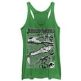 thumbnail image 1 of Women's Jurassic World: Fallen Kingdom T. Rex Details Racerback Tank Top Envy Green Large, 1 of 3