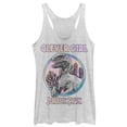 thumbnail image 1 of Women's Jurassic World Retro Clever Girl Racerback Tank Top White Heather X Small, 1 of 3