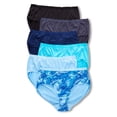 thumbnail image 1 of Women's Just My Size 1210U6 Microfiber Mesh Ultra Light Brief Panty - 6 Pack (Assorted 11), 1 of 4