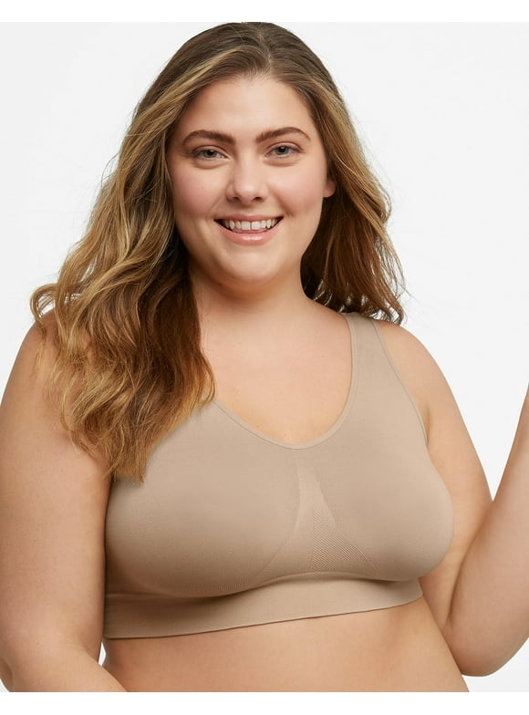 Just My Size Women's Pure Comfort Seamless Bralette Plus Size MJ1263